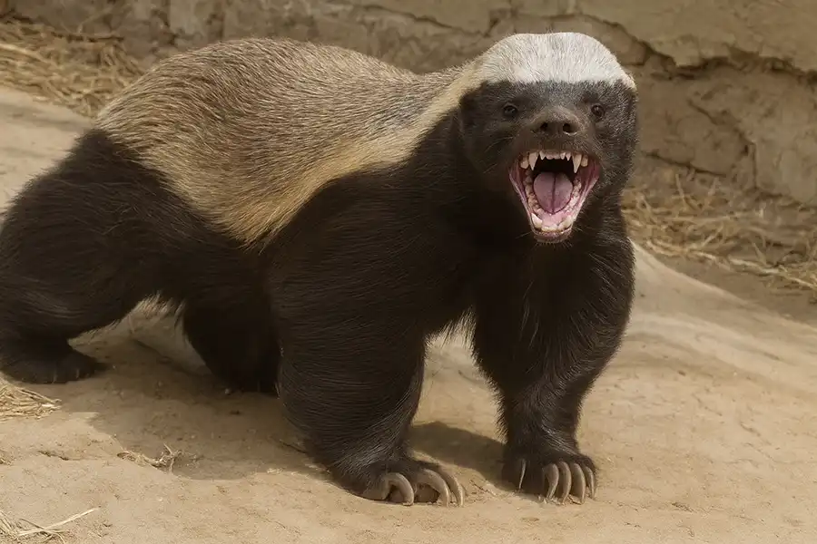 Зображення медоїда (Mellivora capensis) 