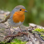 Вільшанка звичайна або малинівка (Erithacus rubecula)